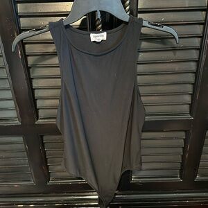 Black Open Edit Cutout Bodysuit